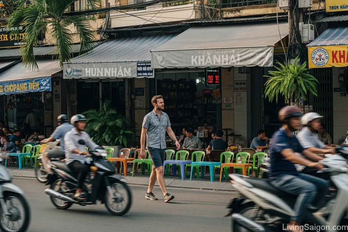 expat living in saigon street life phu nhuan motorbikes daily life