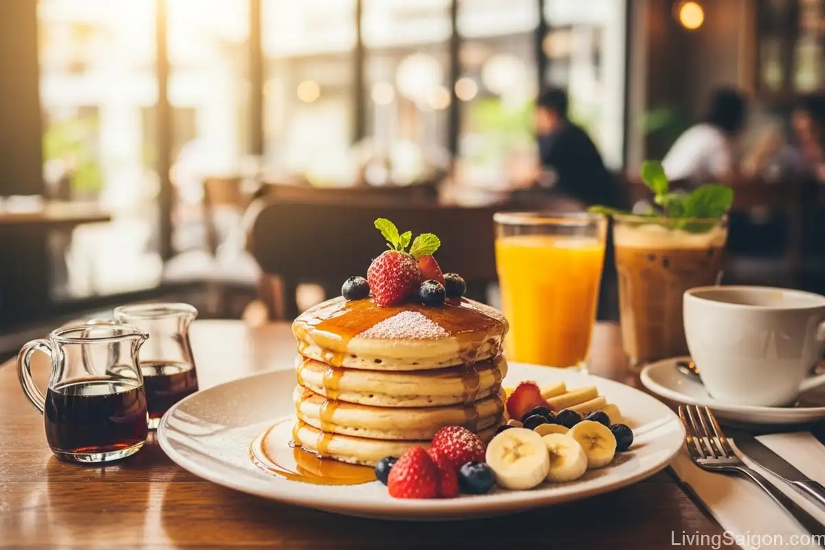 pancake ho chi minh city brunch cafe dessert